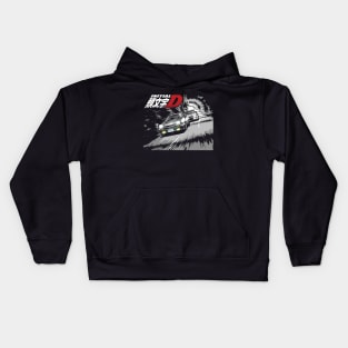 AE86 Corolla vs evo 5 Tandem mountain  Drifting Racing Kids Hoodie